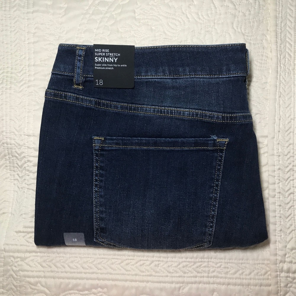 BNWT Lane Bryant Super Stretch Skinny Jeans Sz 18